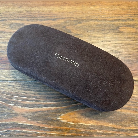 Tom Ford | Brown Velvet Eyeglass Case | Standard Size - Picture 1 of 5